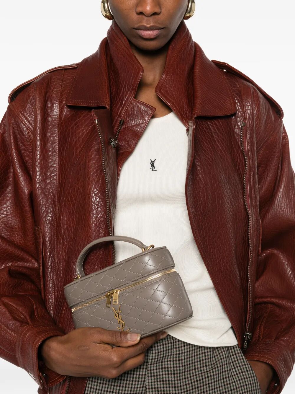 Saint Laurent Paris Satchel & cross body - Brown | 02c82c68918278927a770db599e7cf249452e594