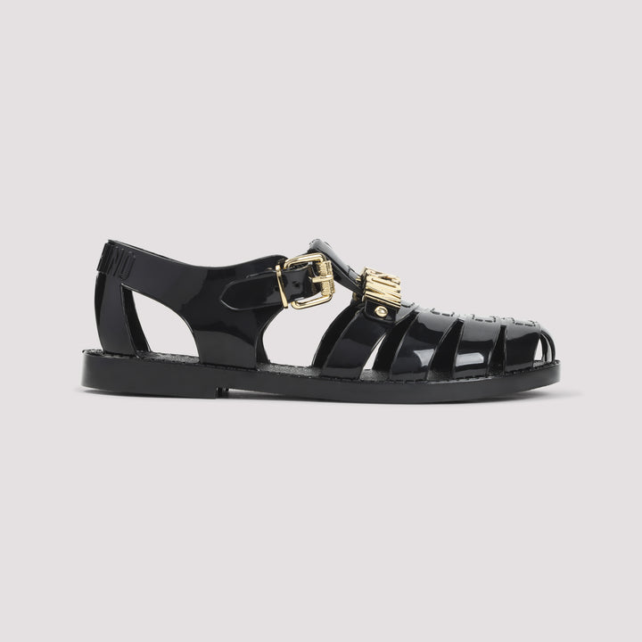 Moschino Sandals - Black | 41f06548d253143a068345c1be07b60053814a43