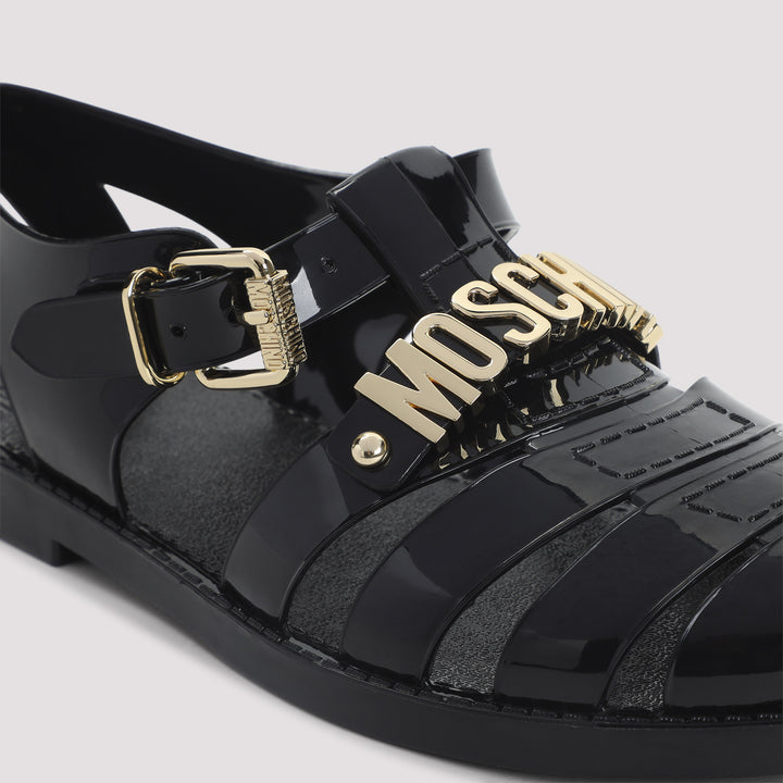 Moschino Sandals - Black | fe705263e3ddec60207cb7a71411313788578575