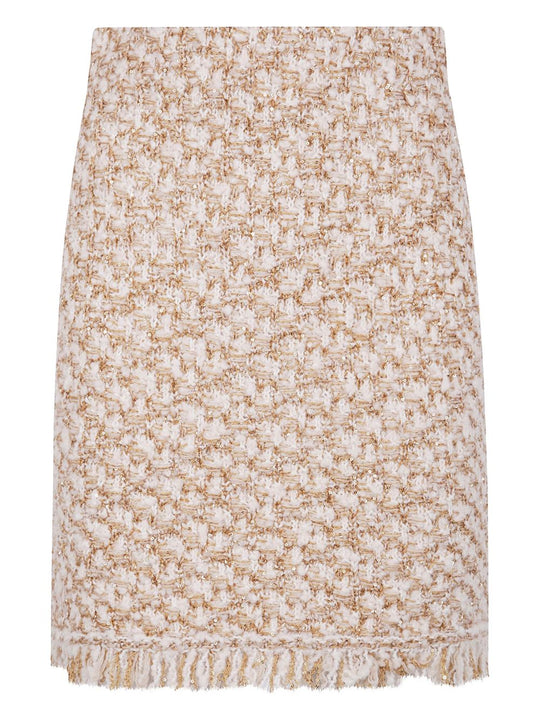 Wool Blend Midi Skirt