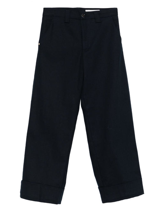 Cotton Flared Trousers