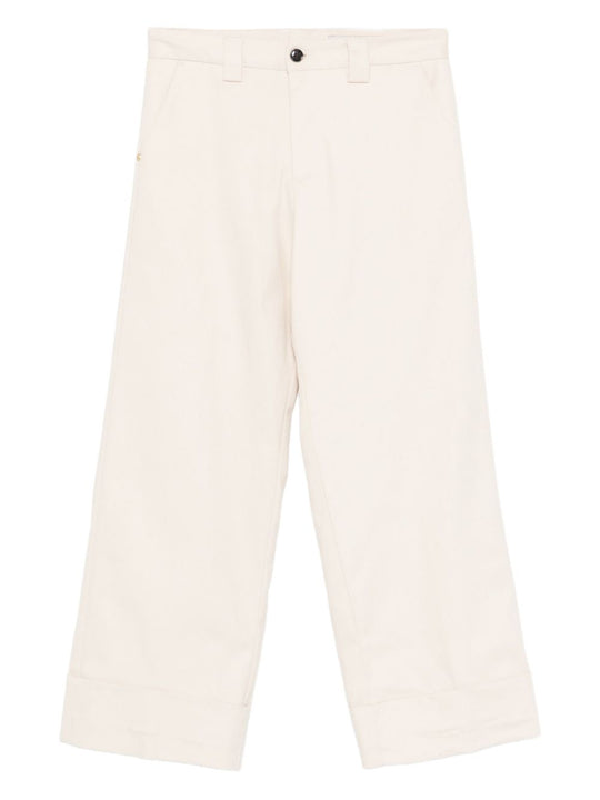 Cotton Flared Trousers