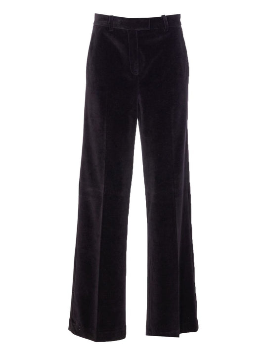 Cotton Wide-Leg Trousers