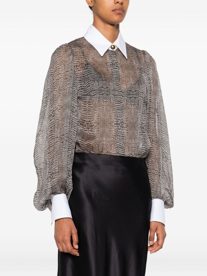 Elisabetta Franchi Top - Blacks and greys | 1dade6738167e4b3d71c349c3cf21ec1bdcb9e85