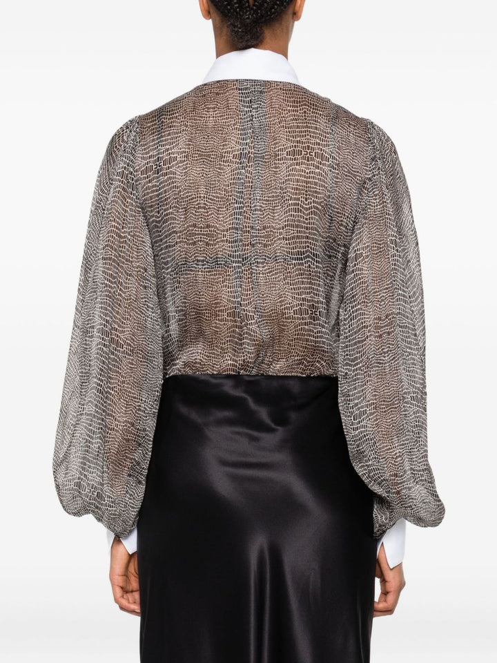 Elisabetta Franchi Top - Blacks and greys | a98509cc51443b90a2a22fd0a53df99d28f20ee3