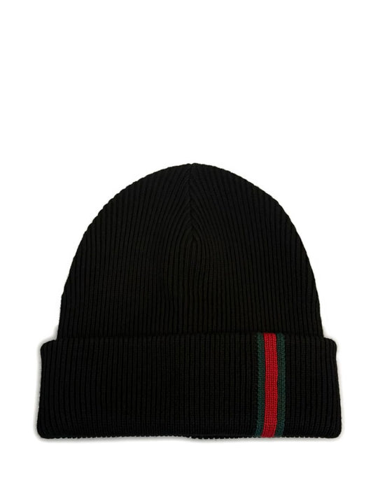 Web Detail Wool Beanie