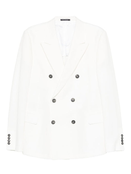 Linen Double-Breasted Jacket