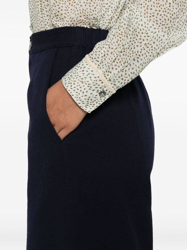 Forte Forte Trousers - Blue and green | bfa3a1bce89f31cd69bb2894fff6cbac57c4f2d2