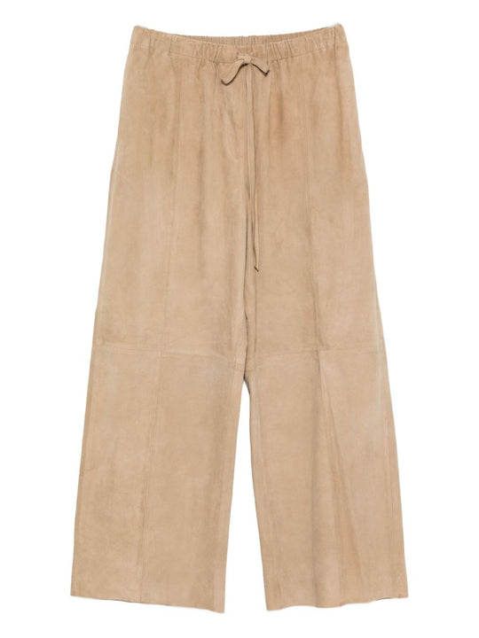 Suede Leather Trousers
