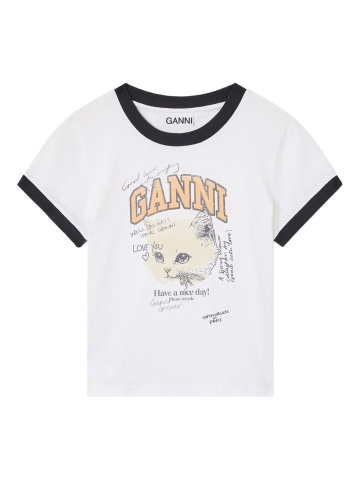 Ganni T-shirts and Polos - Light and natural | 894b5a44b2bfe0d42e7ce9ad9a6c81c345a83d3e