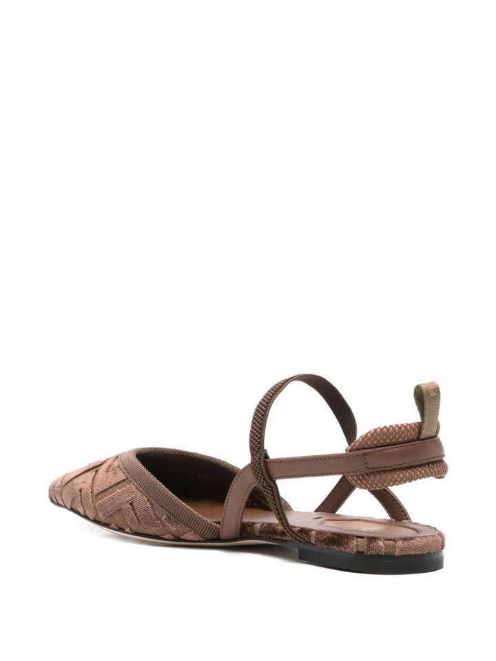 Fendi Flat shoes - Brown | 051a437de104f439da96c257a5656cb98ab7b806