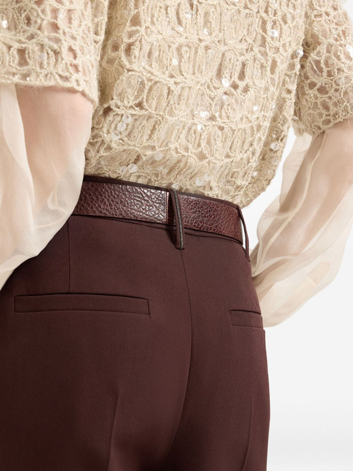 Brunello Cucinelli Trousers - Brown | f0205299613b100d78f4e9cc745874fe7191c749