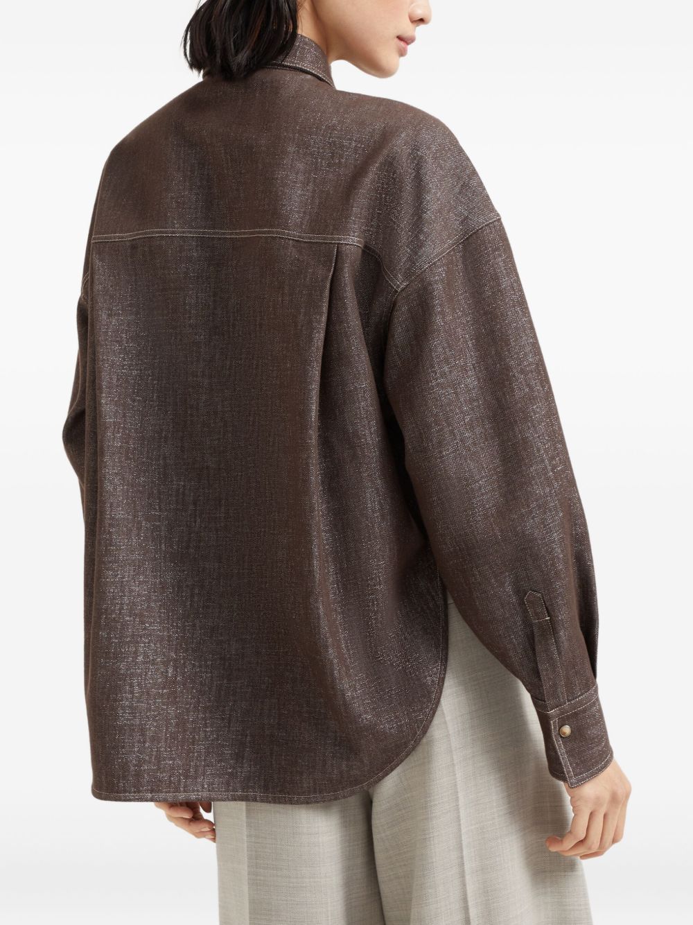 Brunello Cucinelli Shirts - Brown | 5f567d58e57b95cd632c8786c4ac325b89484c81