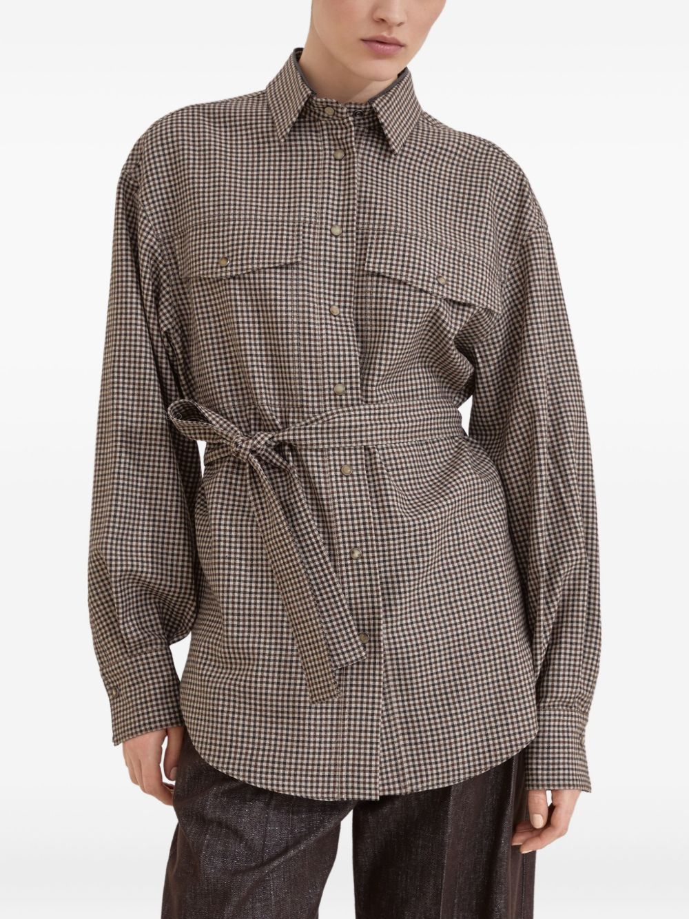 Brunello Cucinelli Shirts - Brown | d887b8e03b70f9d1dbf5c29f63ac1df69bcd6ecd