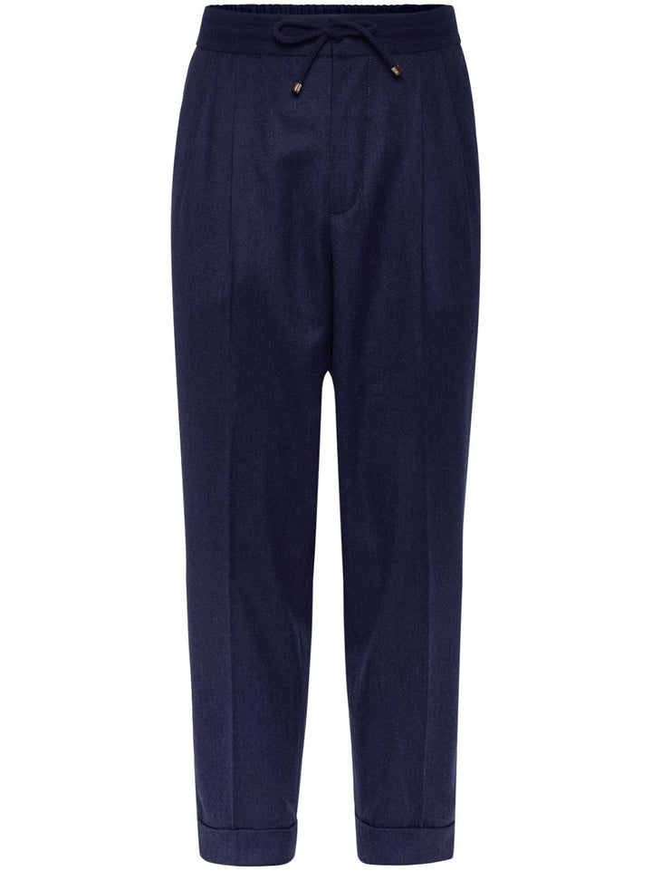 Brunello Cucinelli Trousers - Blue and green | b9a6559b254a281cf9a733437d46e4d508a08b76