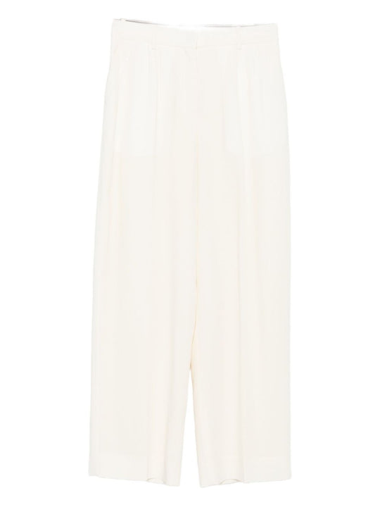 Wool Blend Fluid Trousers