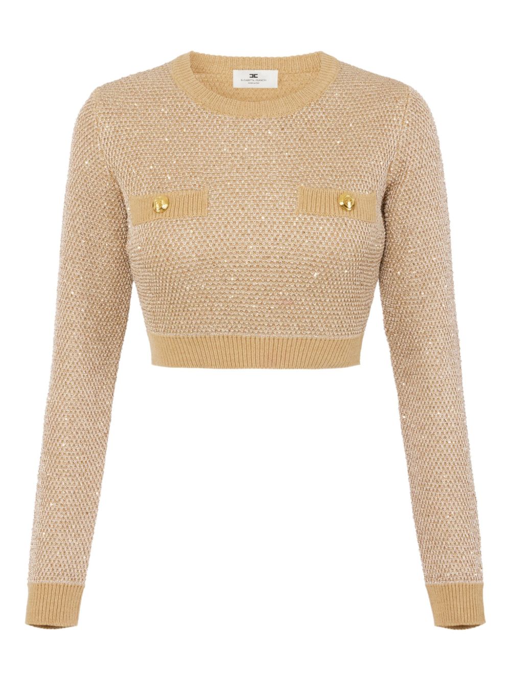 Elisabetta Franchi Sweaters - Light and natural | 03be5ff010b1afc0500349a101fb8bcfc1cbed49