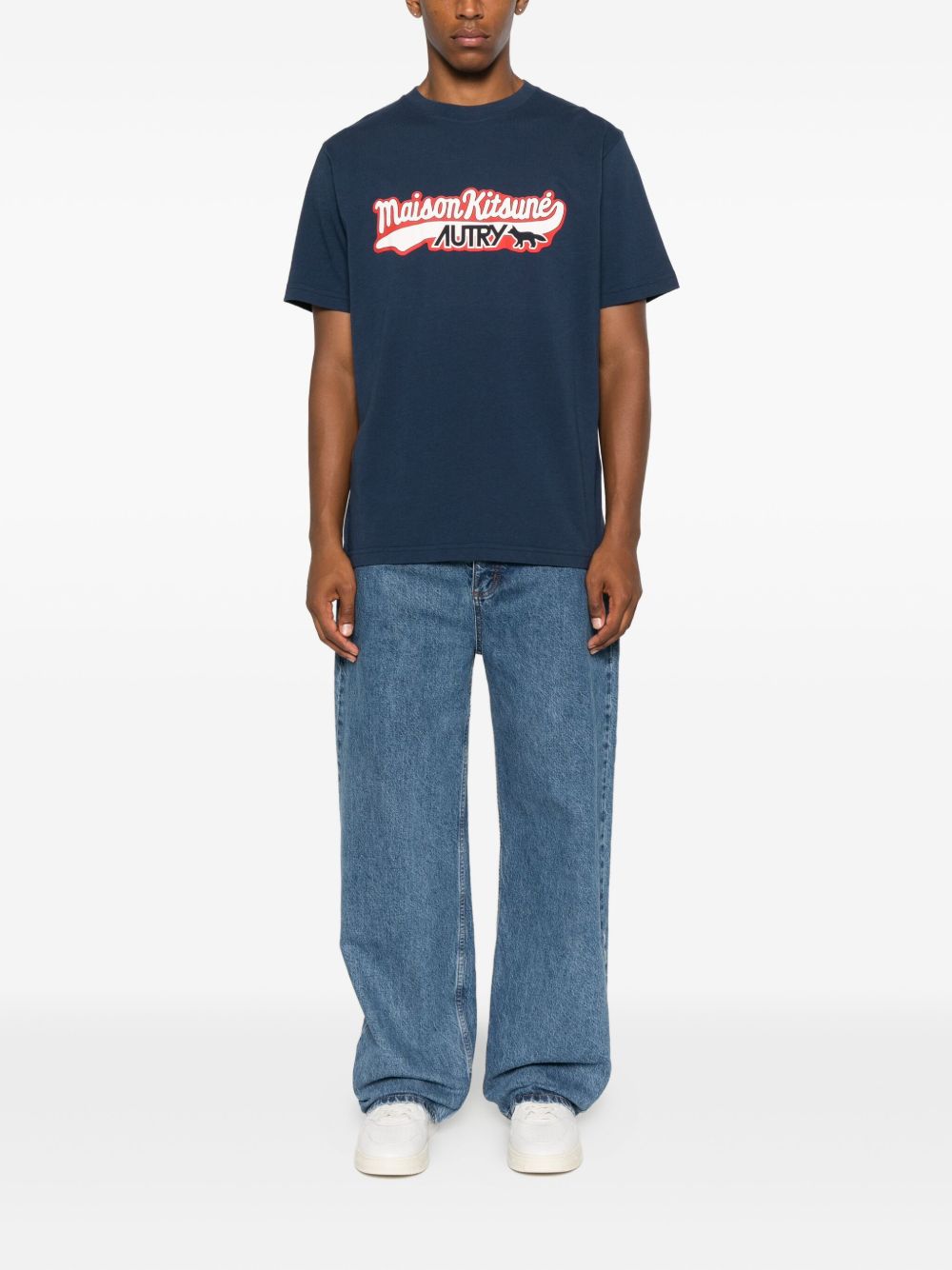 Autry X Maison Kitsune T-shirts and Polos - Blue and green | e140f3ff5bc72a7bdb470f12d3a36e7a77afbea5