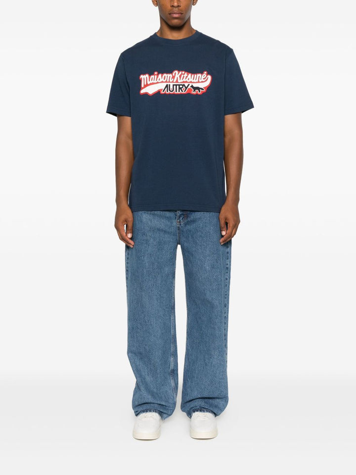 Autry X Maison Kitsune T-shirts and Polos - Blue and green | e140f3ff5bc72a7bdb470f12d3a36e7a77afbea5