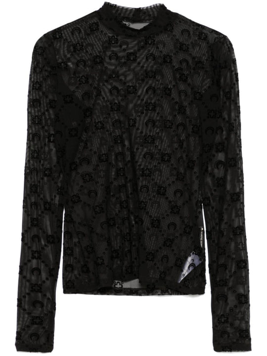 Monogram High-Neck Top