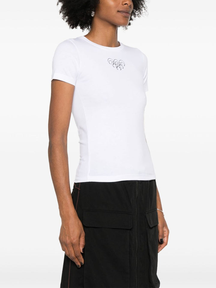 Marine Serre T-shirts and Polos - Light and natural | 69916438610ed36ef58d1bd8e9d8dfc03a8d42ad