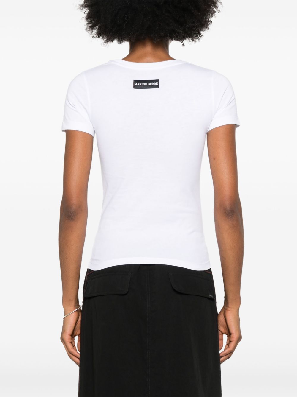 Marine Serre T-shirts and Polos - Light and natural | 4aa512d4252fa56a64487bf0f0f934225a3b9be7