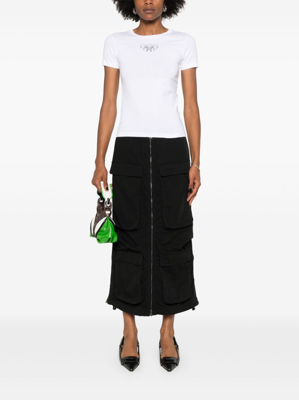 Marine Serre T-shirts and Polos - Light and natural | 3ee487b872d0e63ceb1116f1996dcc33d498c5b9