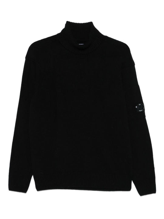Logo Wool Turtle-Neck Sweater