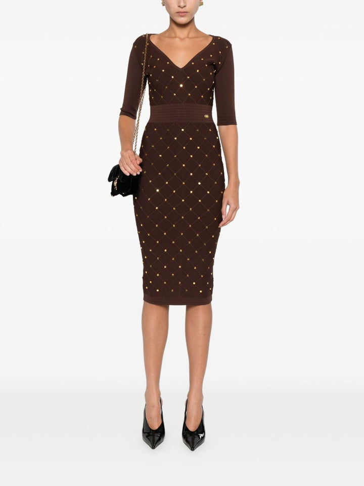Elisabetta Franchi Dresses - Brown | c53e12aaf1b6adcbafe34e7fdb26405ce70ae93a