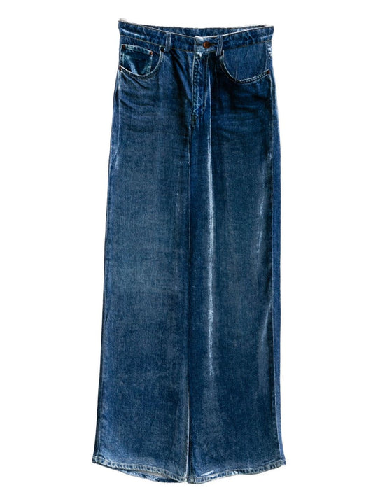 Denim Print Trousers