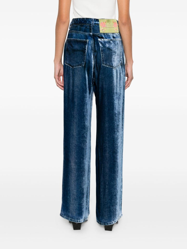 Pierre Louis Mascia Trousers - Blue and green | 1ccb102e55c9a38fa5872e168be2df14de01ee9c