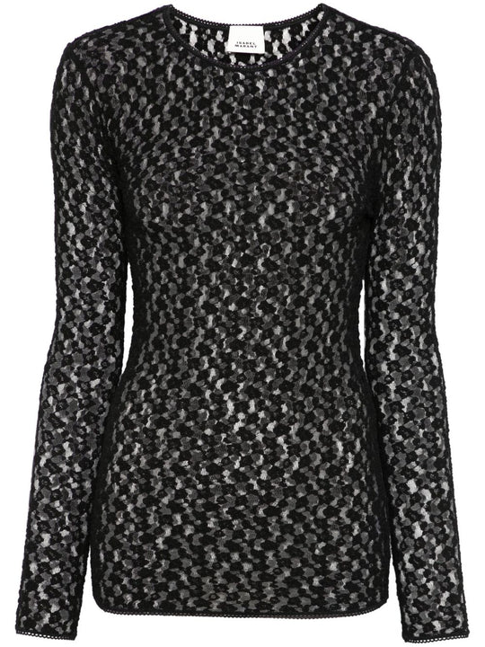 Gaelle Cotton Blend Crewneck Sweater