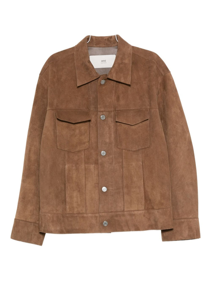 Ami Paris Jackets - Brown | 40ada136fa2ebb2e7ca636b43cced81f54658630