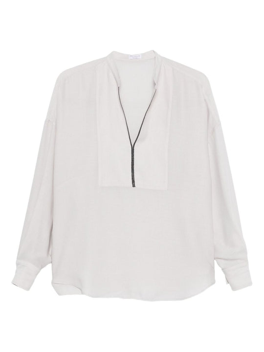 V-Necked Blouse