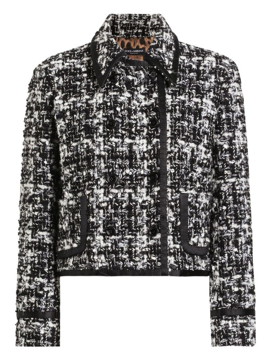 Wool Blend Tweed Jacket