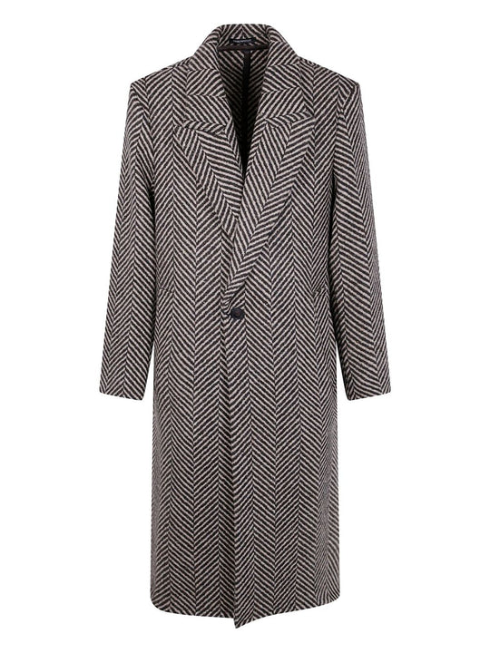Wool Single-Breasted Coat