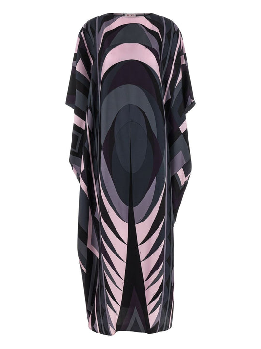 Printed Silk Kaftan