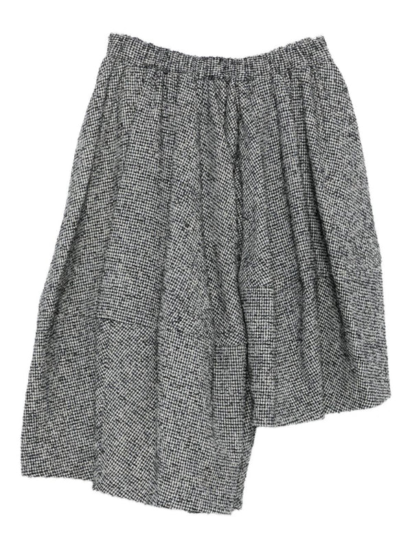 Jupe asymétrique en laine