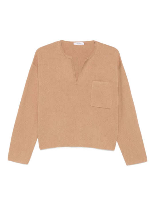 V-Neck Sweater In Cashmere Wool