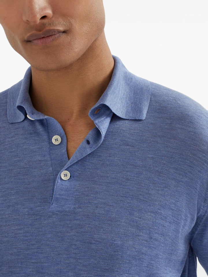 Brunello Cucinelli T-shirts and Polos - Blue and green | 6d72f7d9c169178bd3fdb2d7dadd0f3554695389