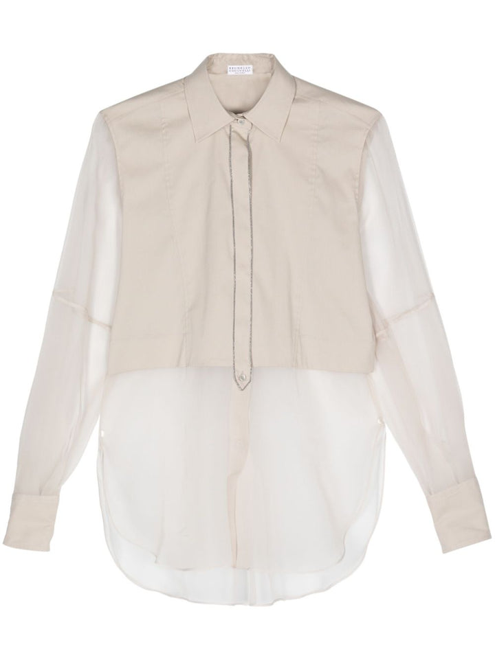 Brunello Cucinelli Shirts - Light and natural | f733ff1d5e53731aaf5e7c66c6d2b9a7d99d259d