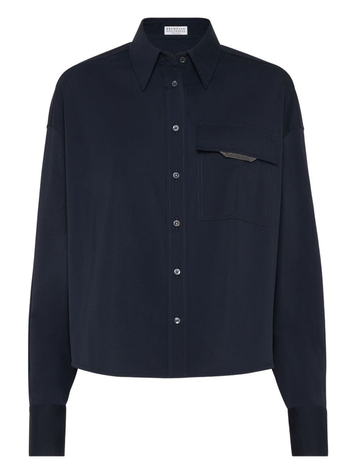 Brunello Cucinelli Shirts - Blue and green | 6147686b40e486eb0cd581a1610f377c9a0e85ec