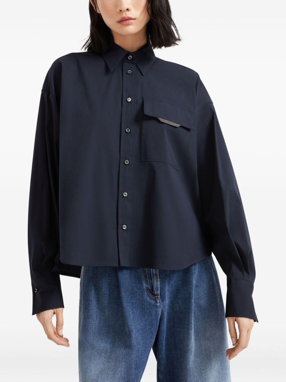 Brunello Cucinelli Shirts - Blue and green | 244cc3df8d04a33afce2f0ccee8e6c506a41c71a