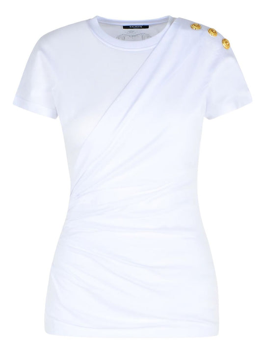 Knotted Cotton T-Shirt