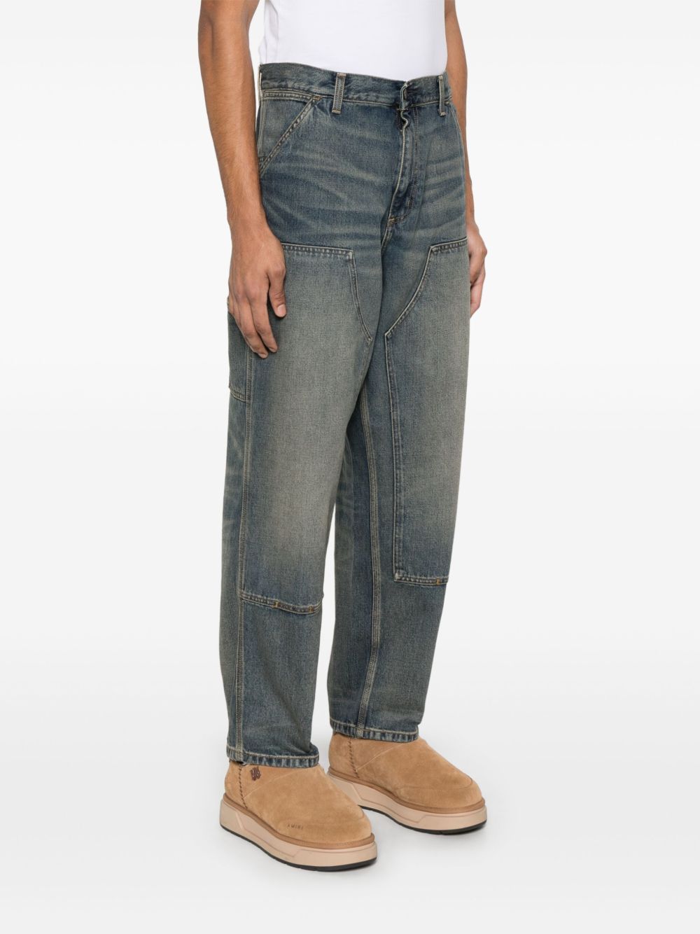 Carhartt Wip Main Jeans - Blue and green | 14c08614e006128d96e7cf93e0042aafb1625377