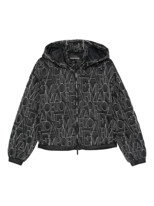 Allover Logo Nylon Blouson Jacket