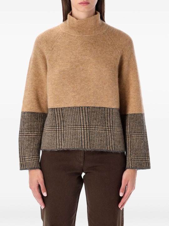 Wool Blend Turtle-Neck Sweater