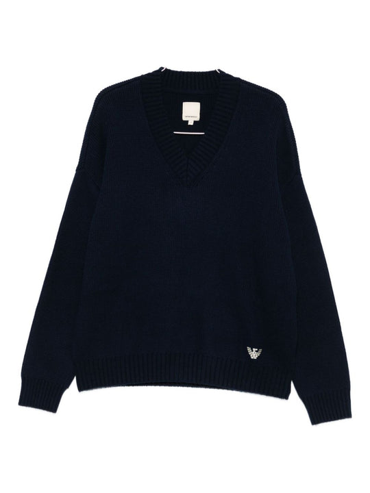 Wool V-Necked Sweater