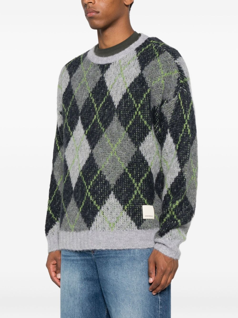 Emporio Armani Sweaters - Blue and green | c02ec6d329cae3e292177ba4691d321544c92cc4