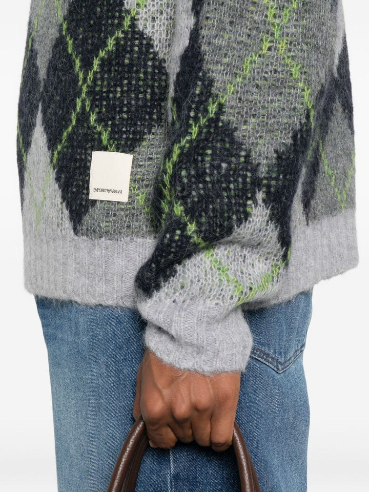 Emporio Armani Sweaters - Blue and green | 06fc6cca405161c9502039efb122625e41c2b223